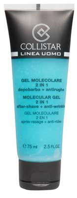 Crema-rostro-hombre --- Collistar-molecular-gel-2-en-1-aftershave - + - antiarrugas